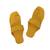 Yellow Womens Leather Chappal