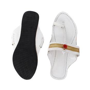 White Women sandal 4