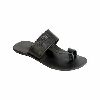 Black Brown Mens Sandals 2