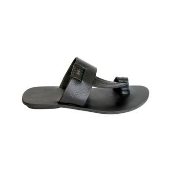 Black Brown Mens Sandals 3