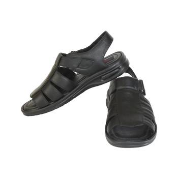 Black Brown Mens Sandals 4