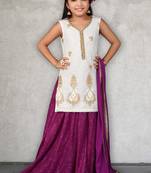 Green Embroidered Chanderi Silk Lehenga Choli Dupatta