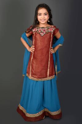 Green Embroidered Chanderi Silk Lehenga Choli Dupatta 2