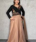 Green Embroidered Chanderi Silk Lehenga Choli Dupatta