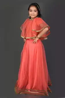 Pink Embroidered Chanderi Silk Lehenga Choli Dupatta