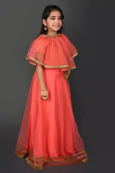 Pink Embroidered Chanderi Silk Lehenga Choli Dupatta