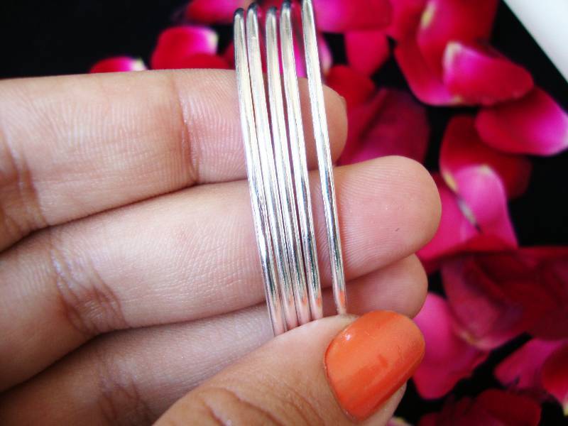Skinny German Silver Bangles