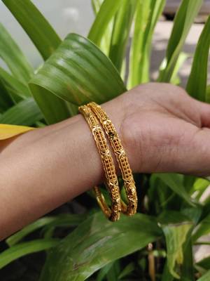 Gold Plated Bangles Set Of 2 3
