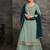 Light Cyan Faux Georgette Designer Sharara Suit 