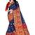 blue woven cotton saree with blouse