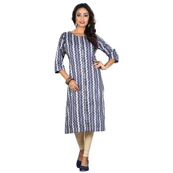 Multicolor printed cotton ethnic-kurtis 1