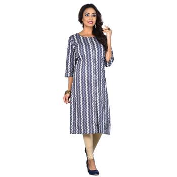 Multicolor printed cotton ethnic-kurtis 3