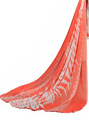 Blissta White Cotton Jacquard Embroidered Unstitched Straight Suit With Printed Dupatta 3