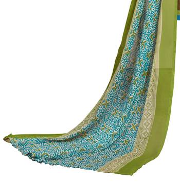 Blissta Light Brown Cotton Jacquard Embroidered Unstitched Straight Suit With Printed Dupatta 3