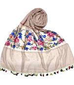 Purple Flower Ari Diamond Collection Stole For Women