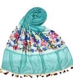Green Flower Ari Diamond Collection Stole For Women