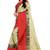 Cream Weaving Embroidered Cotton Saree With Blouse