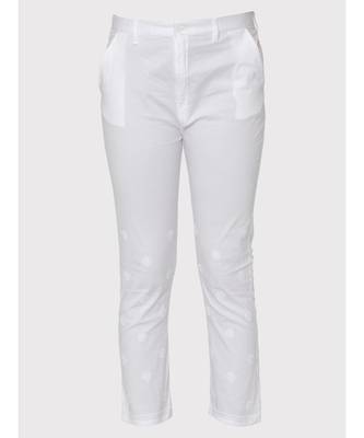 WHITE COLOUR COTTON CHIKANKARI pants 4