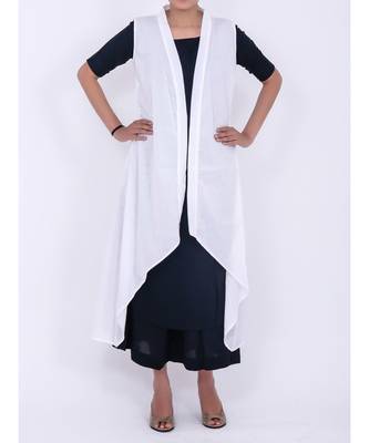 White cotton shrug 1