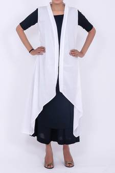 White cotton shrug