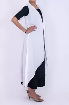 White cotton shrug