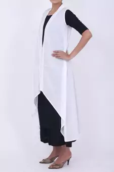 White cotton shrug