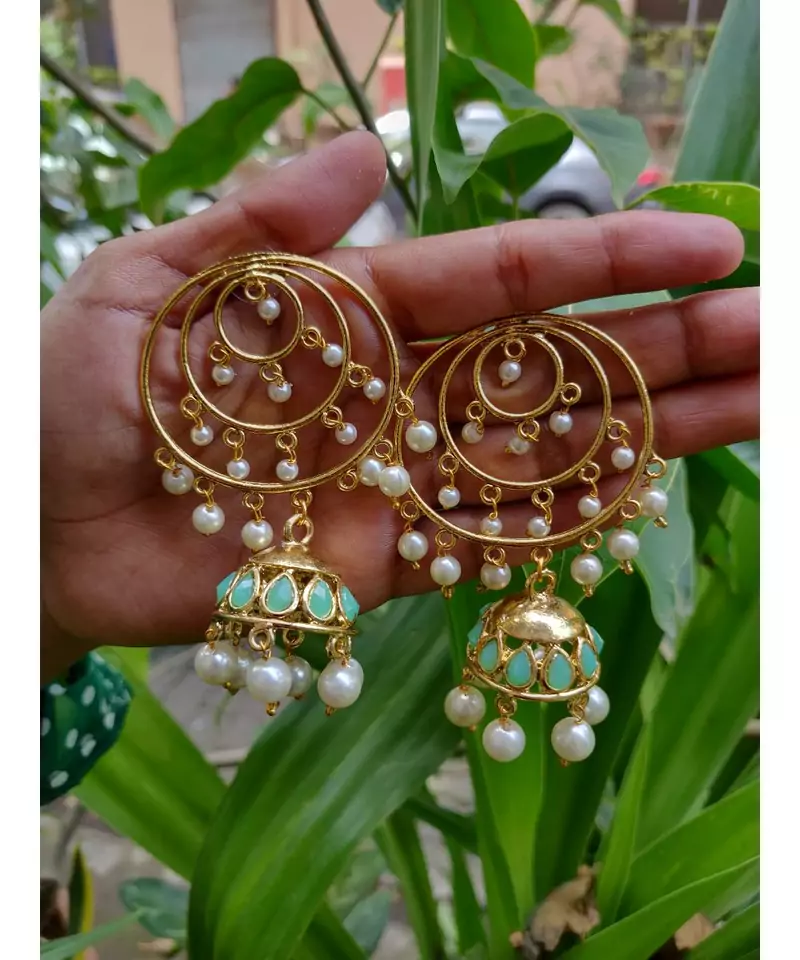 Green stone Earrings