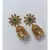 Green Stone Studded Designer Jhumkas