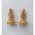 Gold Plated Stone Studded Designer Jhumkas