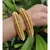 Gold Plated Pearl Bangles Set Of 2