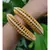 Gold Plated Pearl Bangles Set Of 2