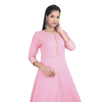Pink embroidered cotton ethnic-kurtis 4