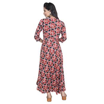 Multicolor printed rayon ethnic-kurtis 2