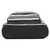 Flock Black and White Striped Jacquard Canvas Backpack