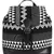 Flock Black and White Jacquard Canvas Backpack