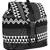 Flock Black and White Jacquard Canvas Backpack