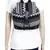 Flock Black and White Jacquard Canvas Backpack
