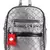 Receptacle Silver Satin Backpack