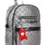 Receptacle Silver Satin Backpack