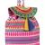 Trickle Pink and Multicoloured Jacquard Canvas Backpack