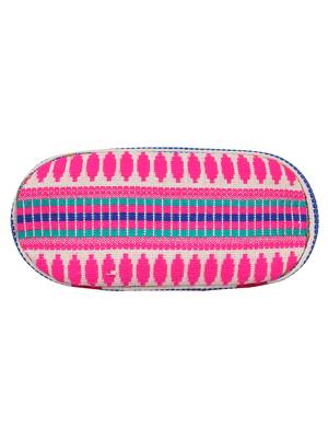 Trickle Pink and Multicoloured Jacquard Canvas Backpack 5