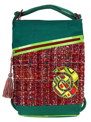 Mistique Women's Canvas Green backpack 1