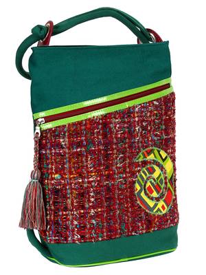 Mistique Women's Canvas Green backpack 2