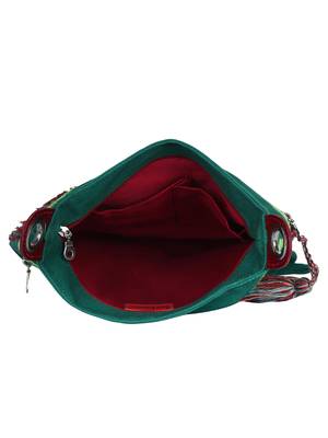 Mistique Women's Canvas Green backpack 4