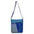 Whimsical Blue Canvas Messenger Bag