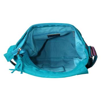 Tracery Blue Jacquard Messenger Bag 5