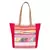 Nava Pink Jacquard Tote Bag