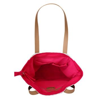 Nava Pink Jacquard Tote Bag 5