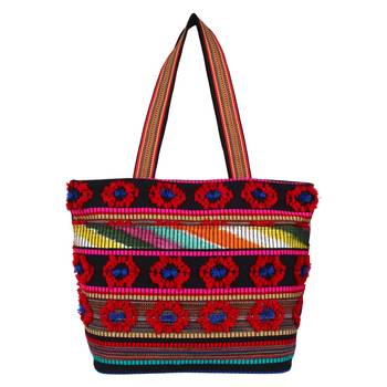 Wolly Red Jacquard Tote Bag 3