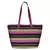 Streak Black Cotton Tote Bag